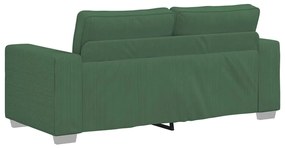 Sofá-luvas 140 cm tecido corduroy verde escuro
