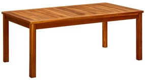 vidaXL Mesa de centro p/ jardim 110x60x45 cm madeira de acácia maciça