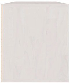 Móveis de TV 3 pcs madeira de pinho maciça branco