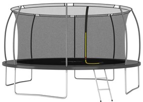 vidaXL Conjunto de trampolim redondo 460x80 cm 150 kg