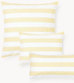 Fronha de almofada reversível em algodão às riscas Lorena