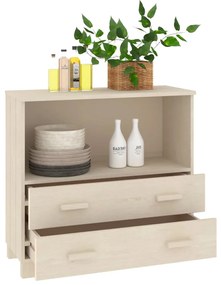 Aparador HAMAR 85x35x80 cm pinho maciço castanho-mel
