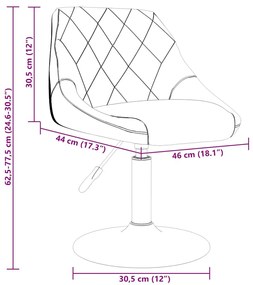 Cadeiras de jantar giratórias 4 pcs veludo preto