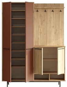 Cabideiro OS1-SK – Carvalho Telha Vermelha – 147,4x195,6x35,5 cm | Tri