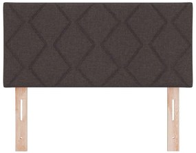 Cabeceira LED vidaXL Design Blocos de Diamante Castanho Escuro 100 cm