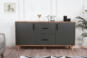 Console Cordoba – Walnut Anthracite – 160 cm x 77 cm x 40 cm