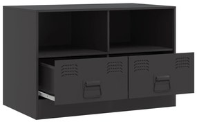 Móveis de TV 2 pcs 67x39x44 cm aço preto