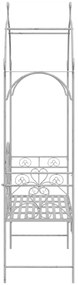 Banco Branco Metal 121 x 48 x 200 cm Inserções Decorativas