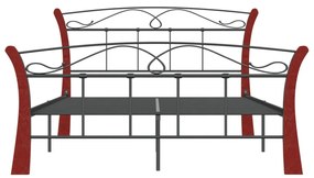 Estrutura de cama 120x200 cm metal preto