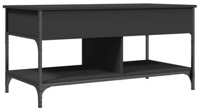 Mesa de centro 100x50x50 cm derivados de madeira/metal preto