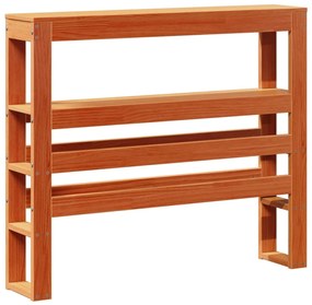 Cabeceira com prateleiras 75 cm pinho maciço castanho-mel