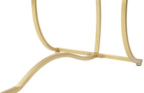 MESA CONSOLA SUNSHINE 130X40X75 CM DOURADA E PRETA