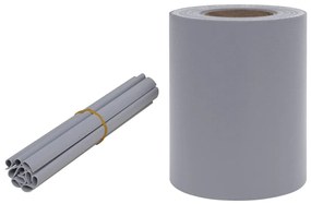 4 pcs painéis privacidade p/ jardim 35x0,19 m PVC cinza-claro