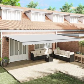 Toldo Manual Antracite 6 × 3,5 m Metal