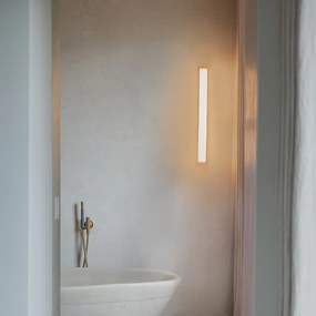 Aplique de parede para casa de banho em latão 62 cm com LED IP44 - Cascada Moderno