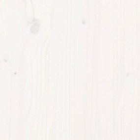 Apoio pés para jardim 62x63,5x32 cm pinho maciço branco