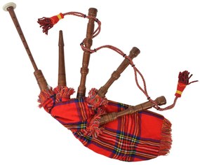 70057 vidaXL Gaita-de-foles escocesa crianças padrão xadrez vermelho royal