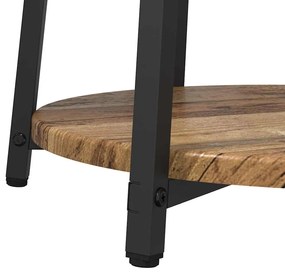 Conjunto de Mesas de Apoio 2 pcs em Madeira Velha, Madeira Engenharia