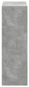 Armário alto 70x41x124 cm derivados de madeira cinza cimento