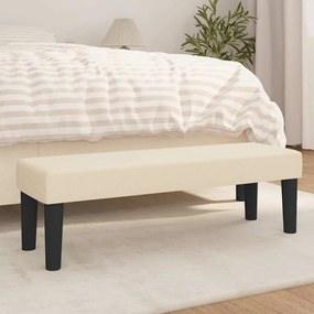 vidaXL Banco 100x30x30 cm tecido cor creme