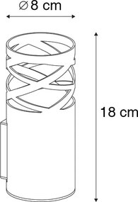 Candeeiro de parede design branco - Arre