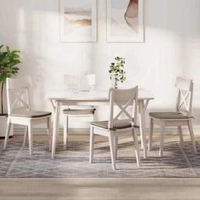 vidaXL Almofadas de Assento 4 pcs Cinzento-acastanhado 40 x 40 x 3 cm