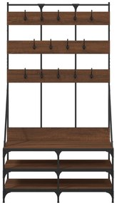 Conjunto de Entrada - Bengaleiro c/ arrumação calçado 100x40x184 cm ca