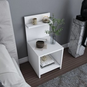 Mesa de Cabeceira Ullman – Branco – 35,6 x 37,4 x 72 cm