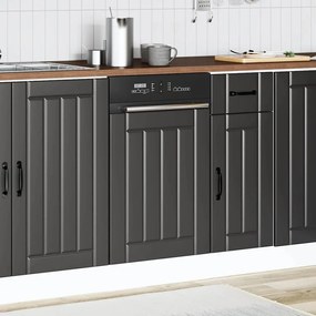 Painel máquina lavar louça Lucca preto derivados de madeira