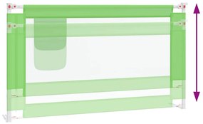 Barra de segurança p/ cama infantil tecido 140x25 cm verde