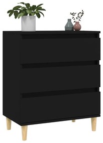 Aparador 60x35x70 cm derivados de madeira preto