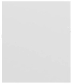 Armário lavatório 100x38,5x46 cm contraplacado branco brilhante