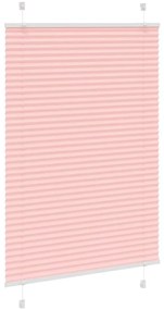 Rosa Plissada Cega 95x150 cm Largura Tecido 94,4 cm Poliéster