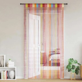 vidaXL Cortinas de fios 2 pcs 100x250 cm multicor