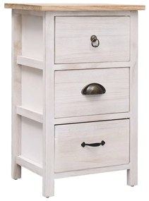 284076 vidaXL Móvel lateral 35x25x57 cm madeira de paulownia