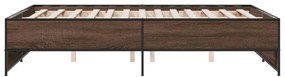 Estrutura de cama 120x190cm derivados madeira/metal