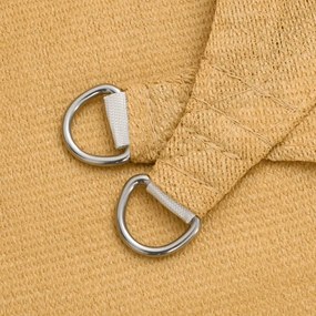 Para-sol estilo vela trapézio 160 g/m² 3/4x2 m PEAD cinza-claro
