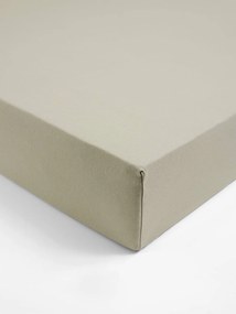 Lençol-capa de cor em jersey extensível, para criança verde-salva