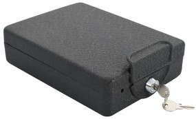Cofre de Segurança Preto Metal Pequeno Fechaduras