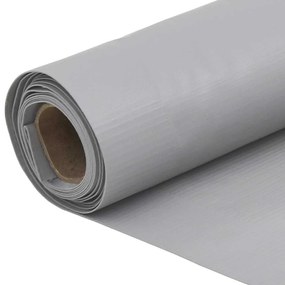 Tela de privacidade para varanda 500x75 cm PVC cinzento