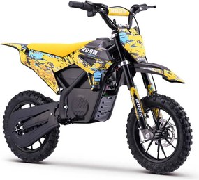 Mini moto elétrica para crianças 550W ROAN RXF até 25 km/h Com Limitador (24V-12AH) 10/10 Amarela