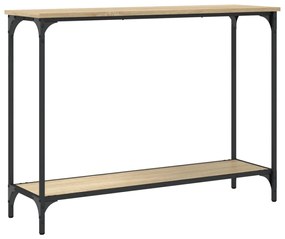Mesa consola 101x30,5x75cm derivados de madeira carvalho sonoma