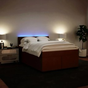 Cama com molas/colchão 140x200 cm veludo rosa