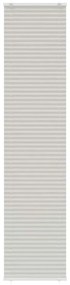 vidaXL Cinzento Luz Plissada Cega 40x200 cm Largura Tecido 39,4 cm
