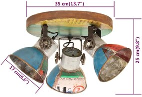 Candeeiro de teto industrial 25W 42x25 cm E27 multicor