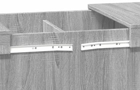 Mesa de centro 100x55x40 cm derivados de madeira cinza sonoma