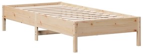 Cama sem colchão 90x190 cm madeira de pinho maciça