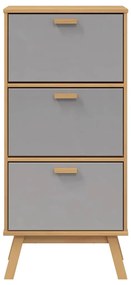 Sapateira OLDEN 55x35x120 cm pinho maciço cinzento/castanho