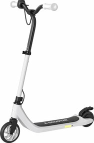 HOMCOM E-Scooter, Patinete Elétrico, Autonomia 6 km, a partir dos 6 anos, Estrutura em aço, preto+branco, 76 x 53 x 95 cm | Aosom Portugal