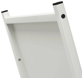 Suporte para lenha 69,5x35x81 cm aço laminado a frio branco